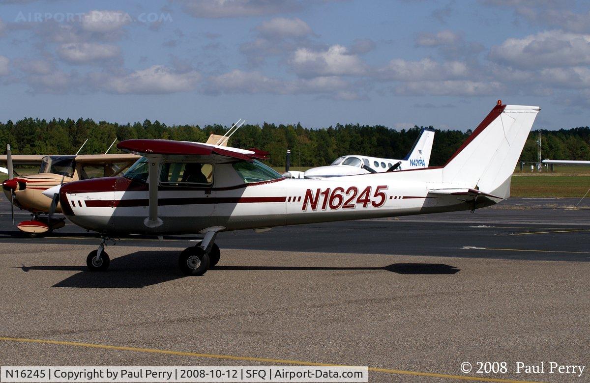 N16245, 1972 Cessna 150L C/N 15073568, Taxiing in, perhaps for the Peanut Festival
