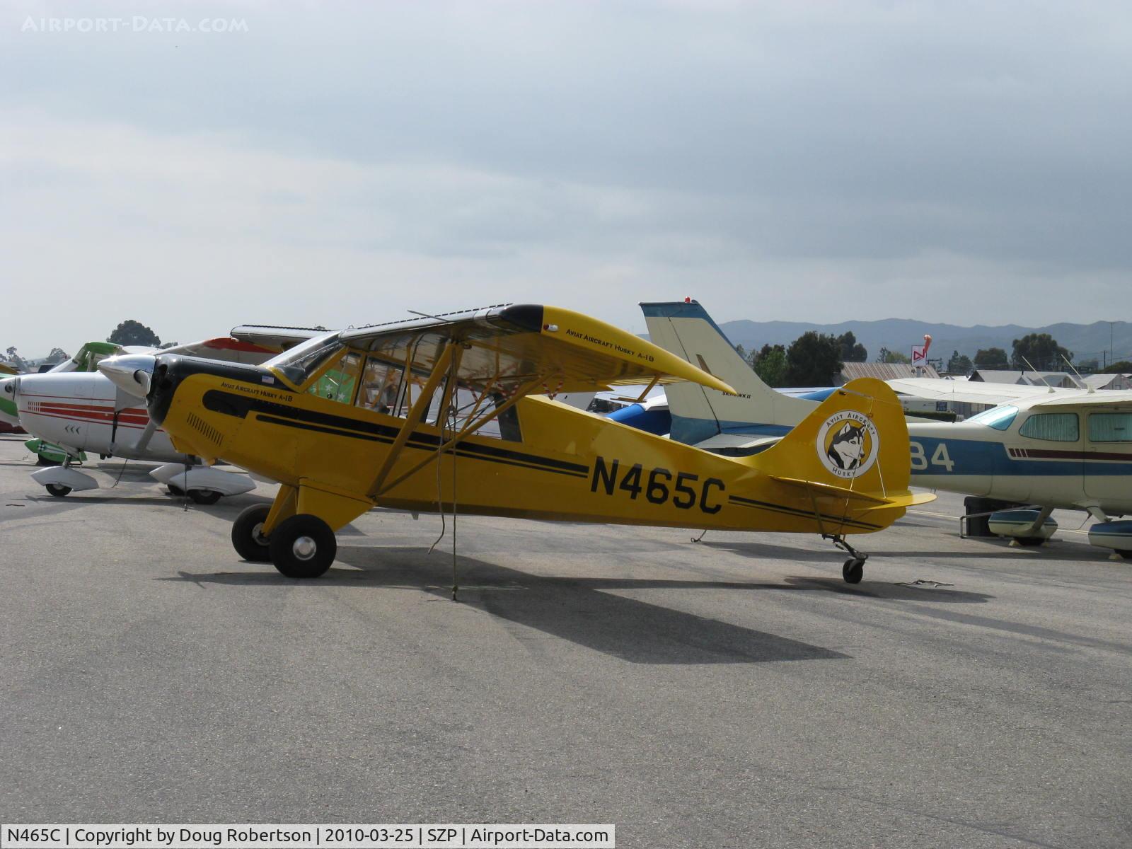 N465C, 2000 Aviat A-1B Husky C/N 2067, 2000 Aviat HUSKY A-1B, Lycoming O&VO-360 180 Hp