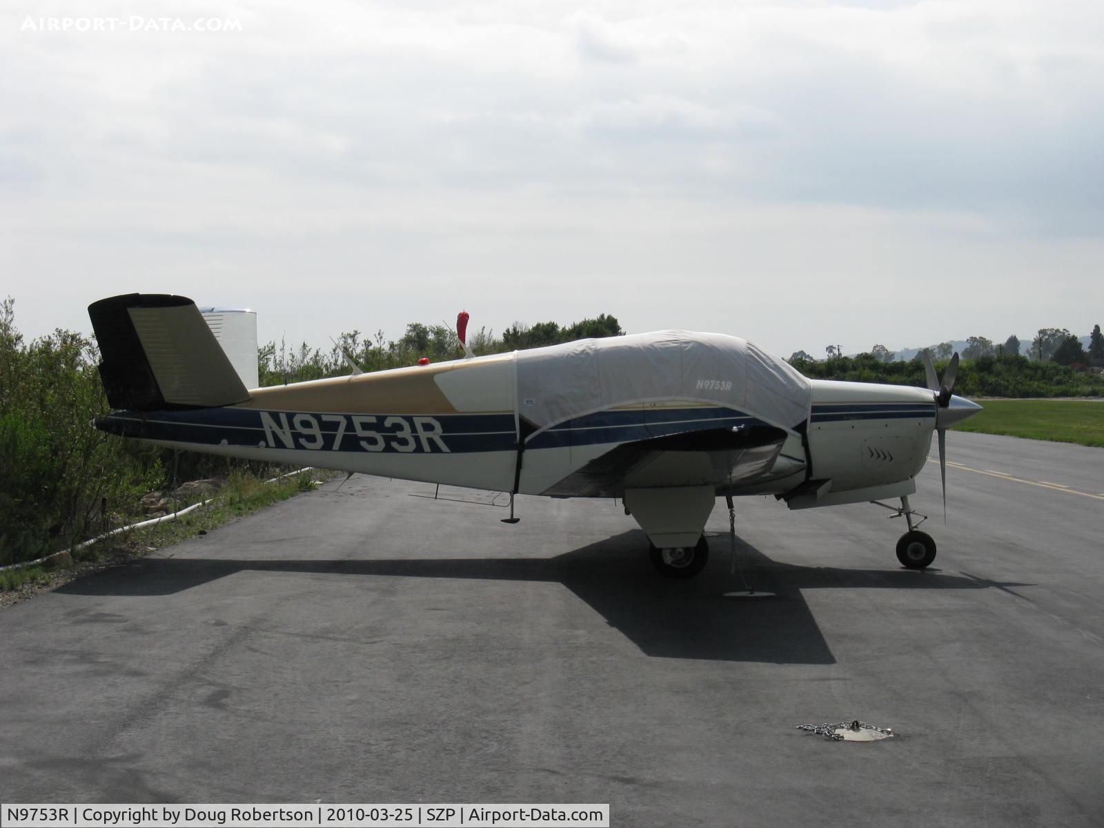 N9753R, 1960 Beech M35 Bonanza C/N D-6241, 1960 Beech M35 BONANZA, Continental IO-470-C 250 Hp