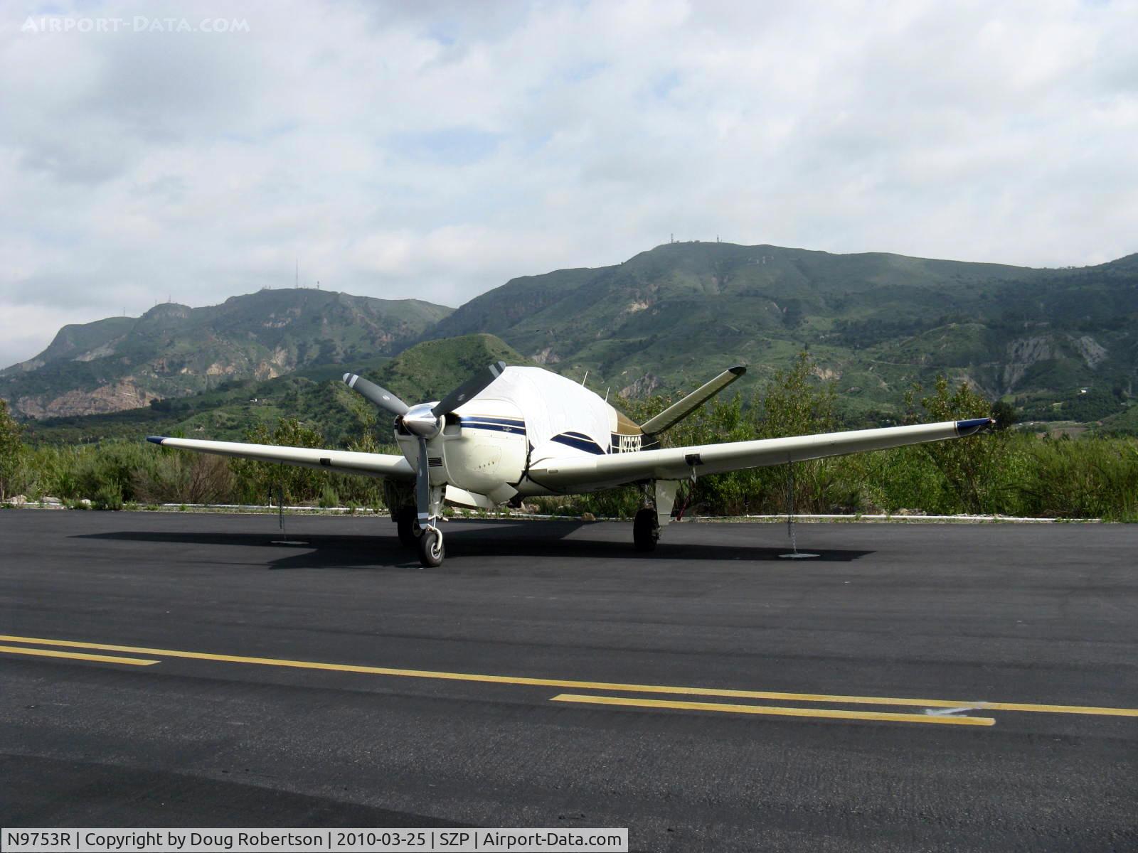 N9753R, 1960 Beech M35 Bonanza C/N D-6241, 1960 Beech M35 BONANZA, Continental IO-470-C 250 Hp