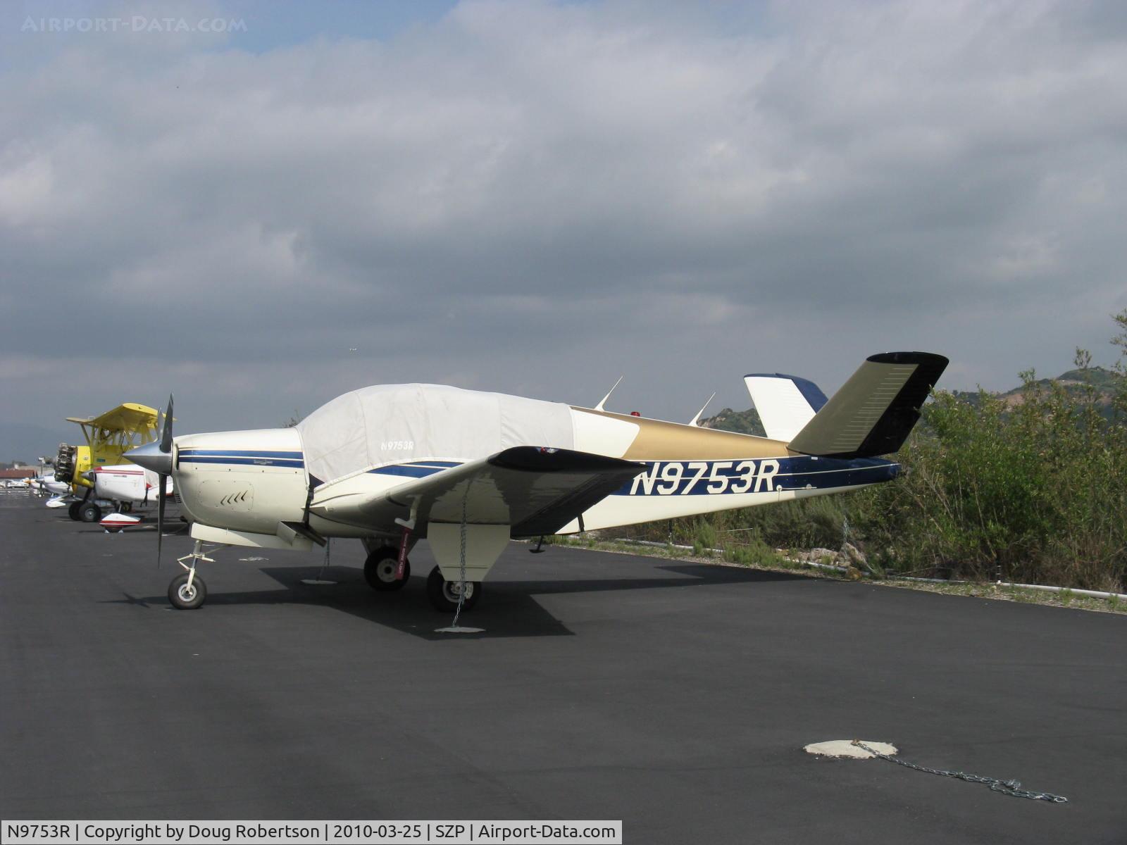 N9753R, 1960 Beech M35 Bonanza C/N D-6241, 1960 Beech M35 BONANZA, Continental IO-470-C 250 Hp