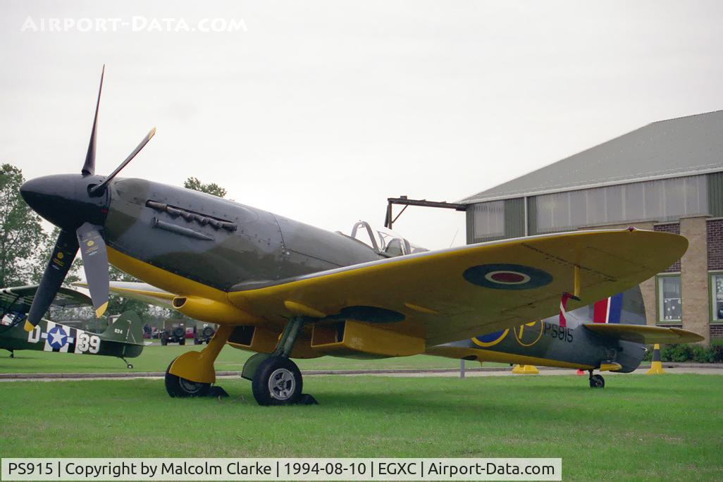 PS915, 1945 Supermarine 389 Spitfire PR.XIX C/N 6S/585121, Supermarine 389 Spitfire PR19. From the RAF's Battle of Britain Memorial Flight at RAF Coningsby's Photocall 94.