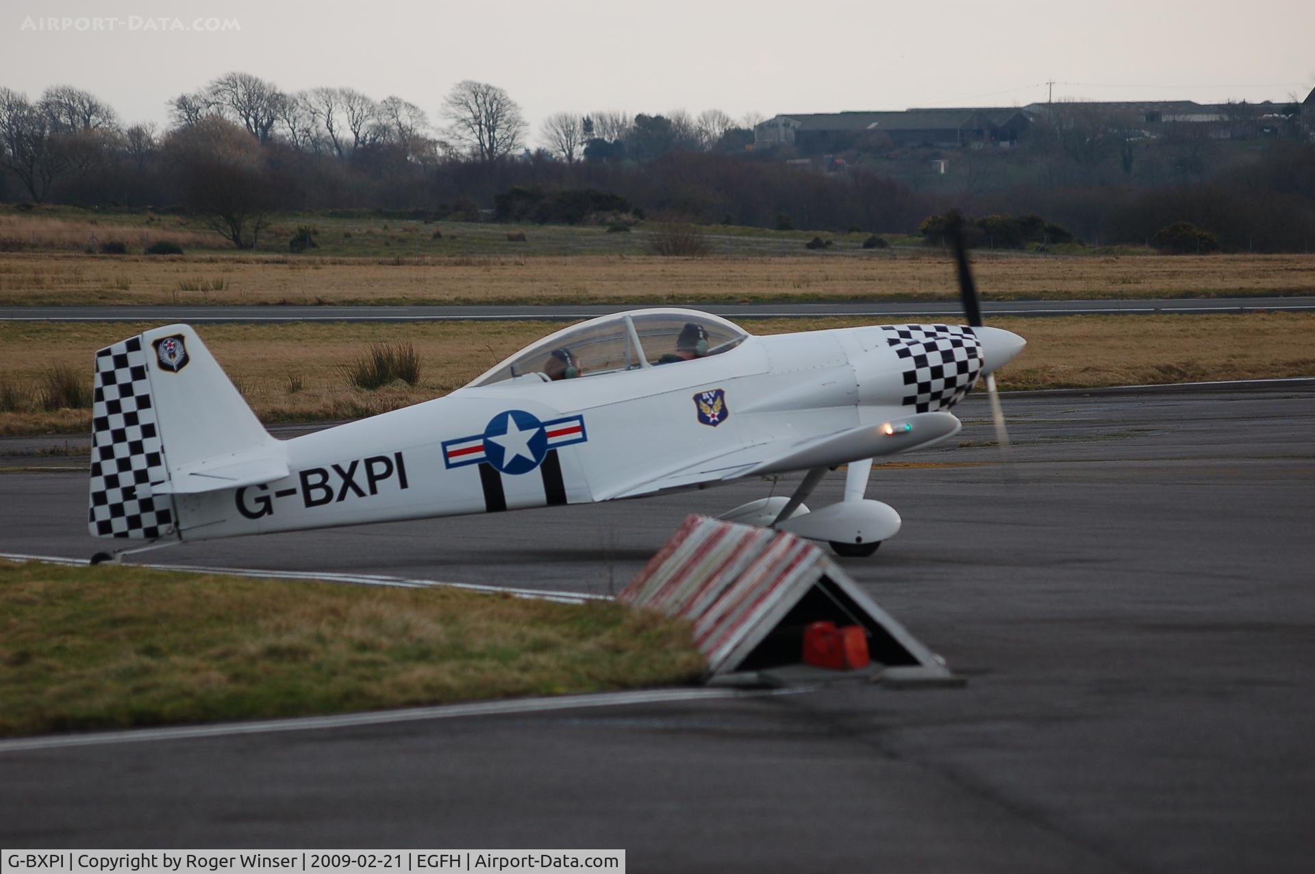 G-BXPI, 1998 Vans RV-4 C/N PFA 181-12426, Start up for dusk flight around the Gower