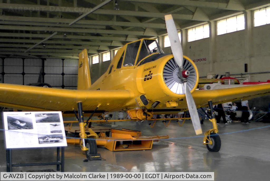 G-AVZB, 1967 Zlin Z-37A Cmelak C/N 0408, Zlin Z-37 Cmelak (Bumble Bee) at Wroughton, the Science Museum's 