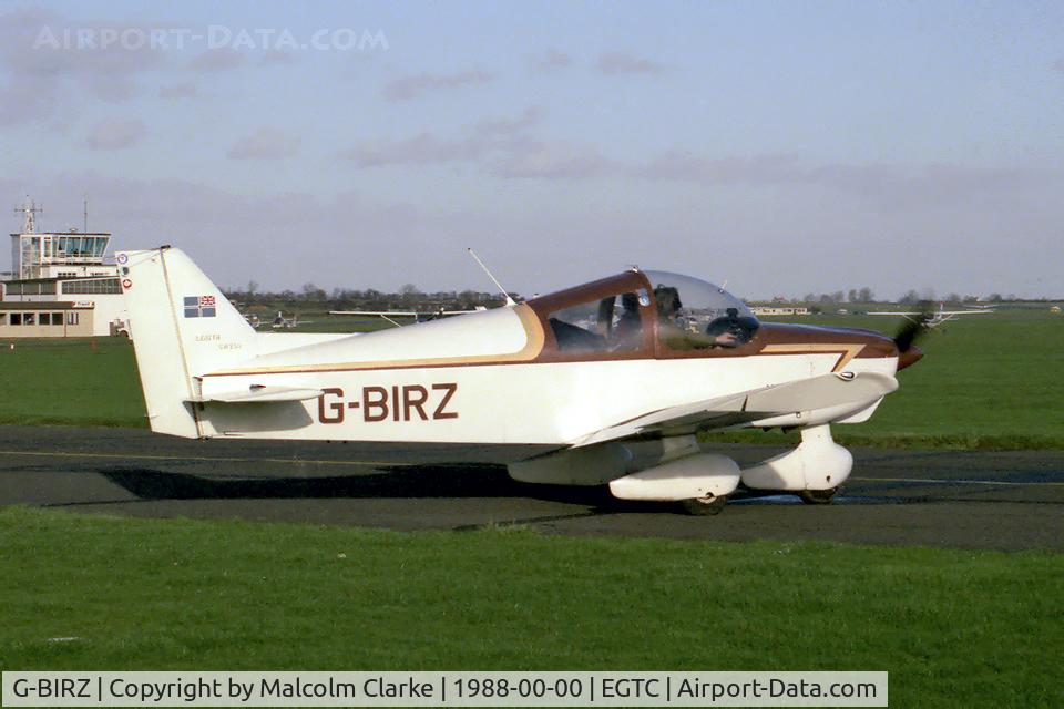 G-BIRZ, 1982 Zenair Zenith CH-250 C/N PFA 024-10459, Zenair CH.250-100 at Cranfield Airport in 1988.