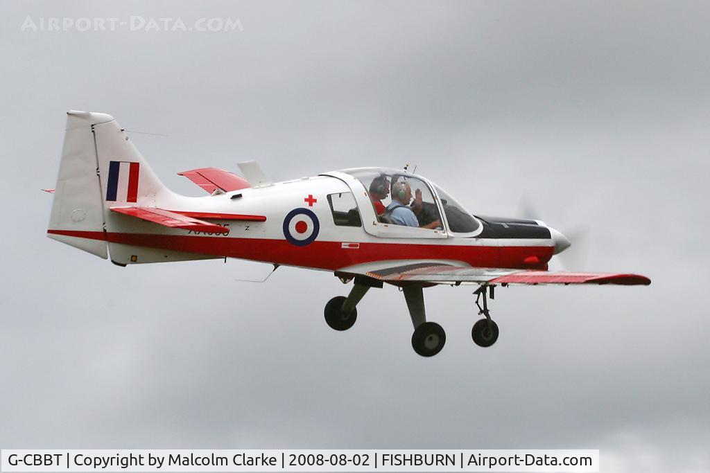 G-CBBT, 1975 Scottish Aviation Bulldog T.1 C/N BH120/344, Scottish Aviation Bulldog T1 at Fishburn Airfield in 2008.