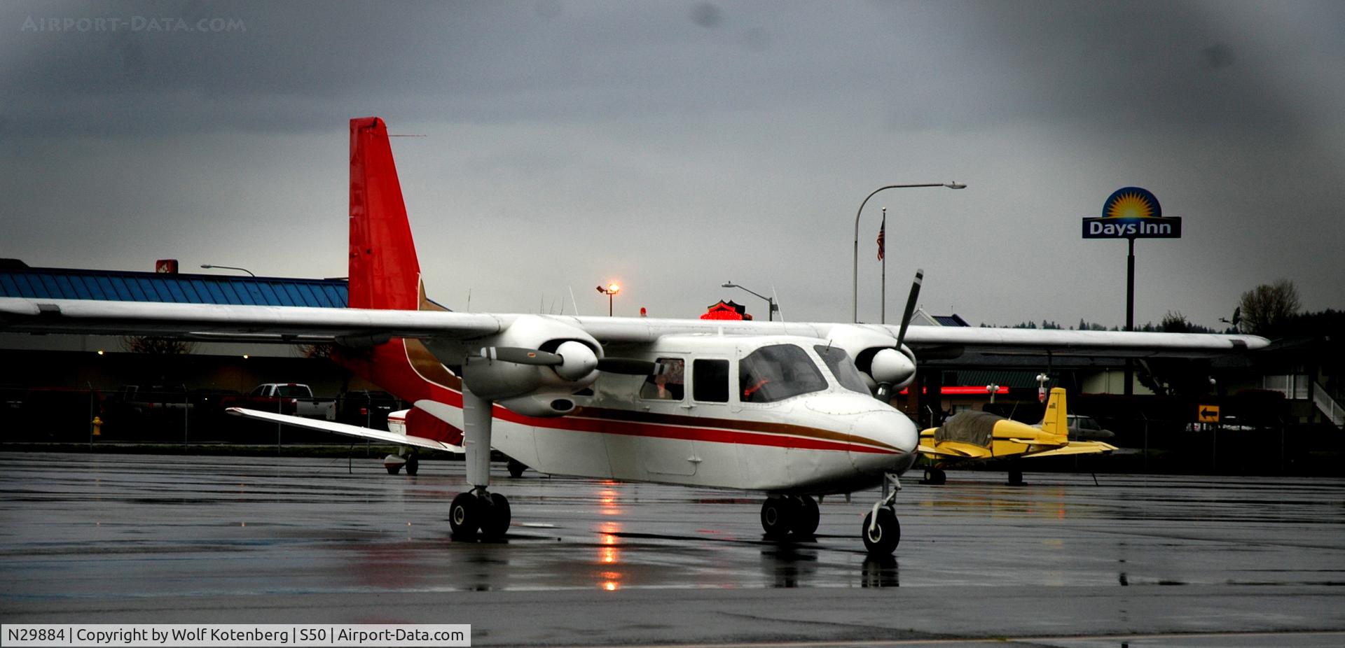 N29884, 1979 Britten-Norman BN-2A-26 Islander C/N 847, Auburn airport visitor from afar