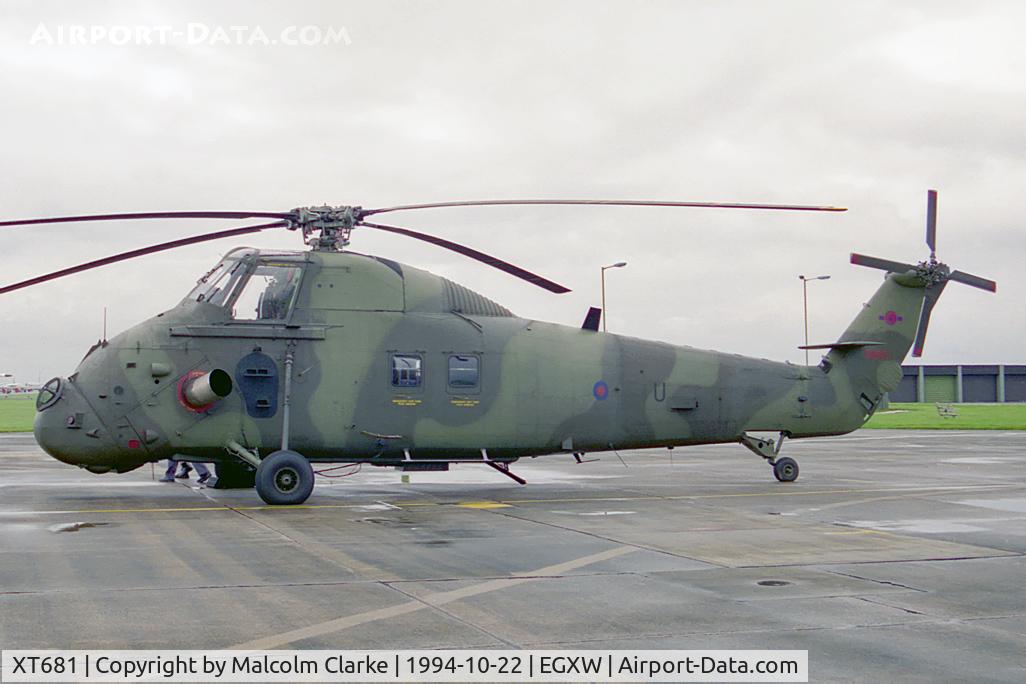 XT681, 1967 Westland Wessex HC.2 C/N WA549, Westland Wessex HC2. Flown by RAF No 72 Sqn based at Aldergrove. Seen here at RAF Waddington's Photocall 94.