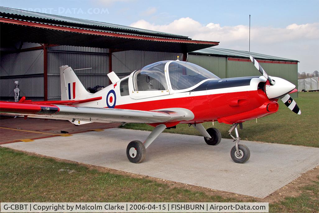 G-CBBT, 1975 Scottish Aviation Bulldog T.1 C/N BH120/344, Scottish Aviation Bulldog T1 at Fishburn Airfield in 2006.