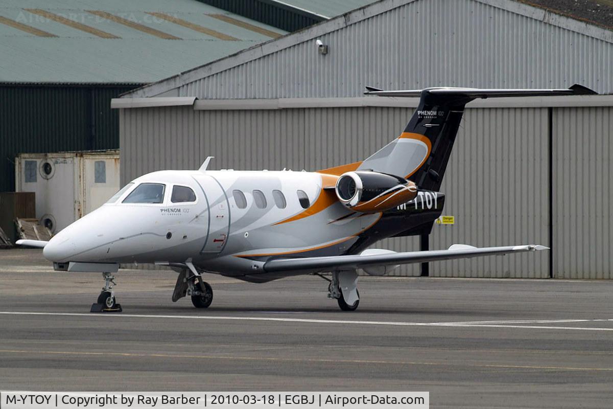 M-YTOY, 2009 Embraer EMB-500 Phenom 100 C/N 50000112, Embraer EMB-500 Phenom 100 [50000112] Staverton~G 18/03/2010. Seen here.