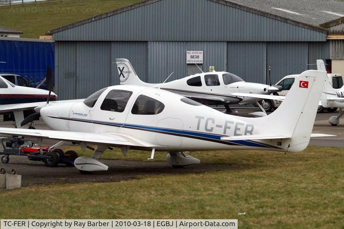 TC-FER, 1999 Cirrus SR20 C/N 1007, Cirrus Design SR-20 [1007] Staverton~G 18/03/2010. Seen here.