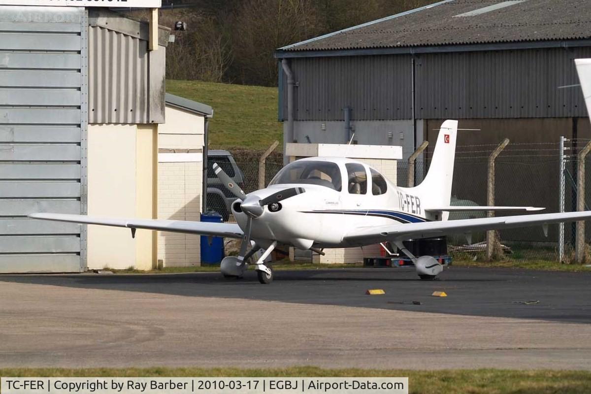 TC-FER, 1999 Cirrus SR20 C/N 1007, Cirrus Design SR-20 [1007] Staverton~G 18/03/2010. Seen here.