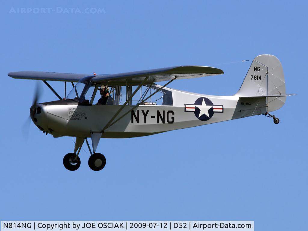 N814NG, 1947 Aeronca 7BCM C/N 7BCM-28, Leaving Geneseo