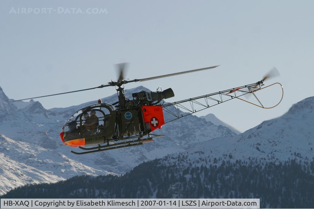 HB-XAQ, 1964 Sud SE-3130 Alouette II C/N 1931, at Samedan Airport