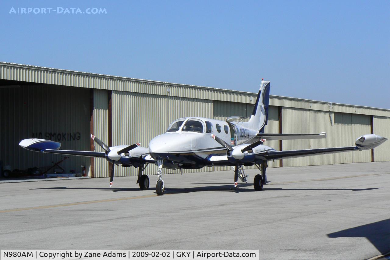 N980AM, 1974 Cessna 340 C/N 340-0518, At Arlington Municipal