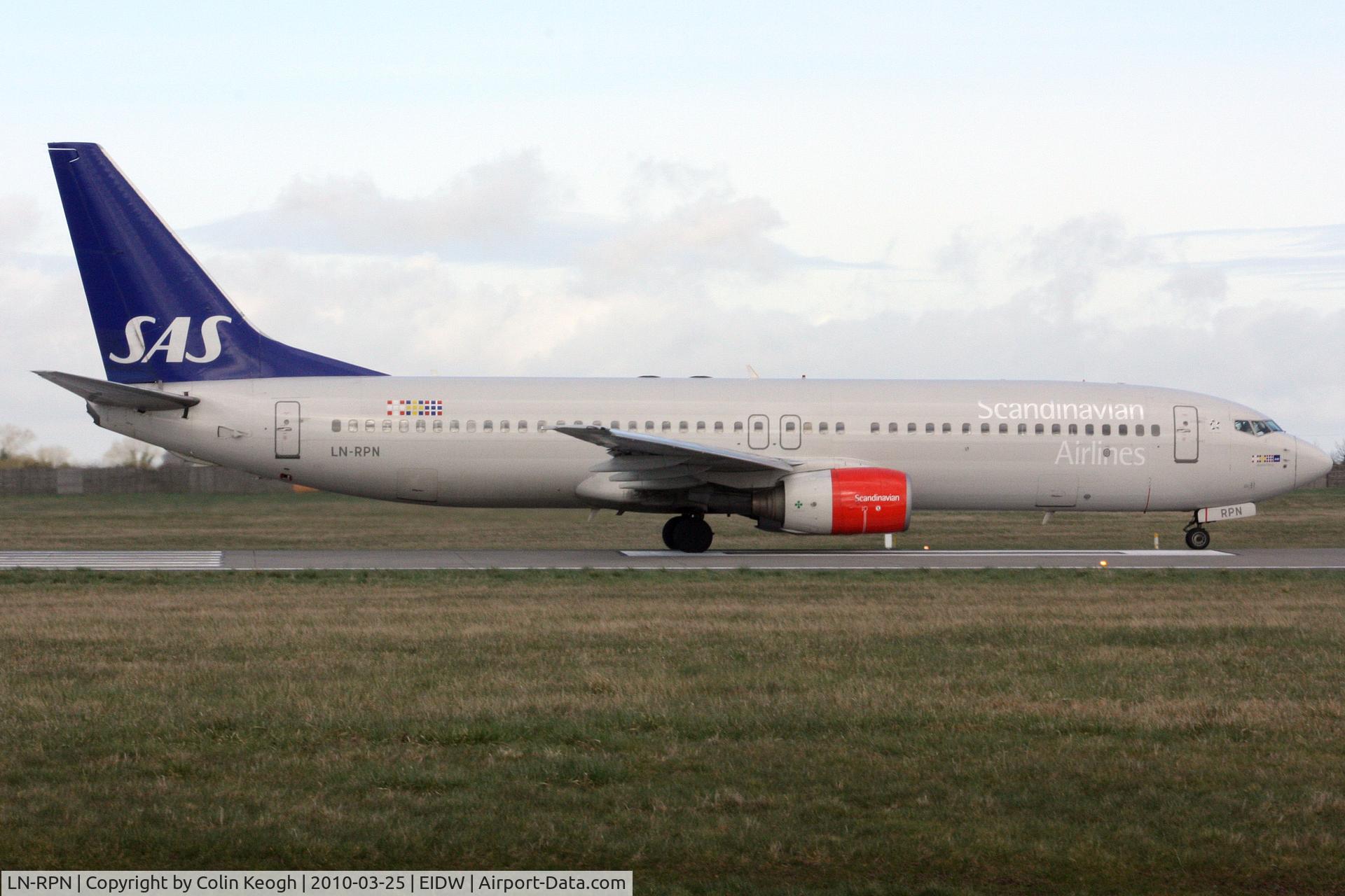 LN-RPN, 2000 Boeing 737-883 C/N 30470, B737 SAS at Dublin