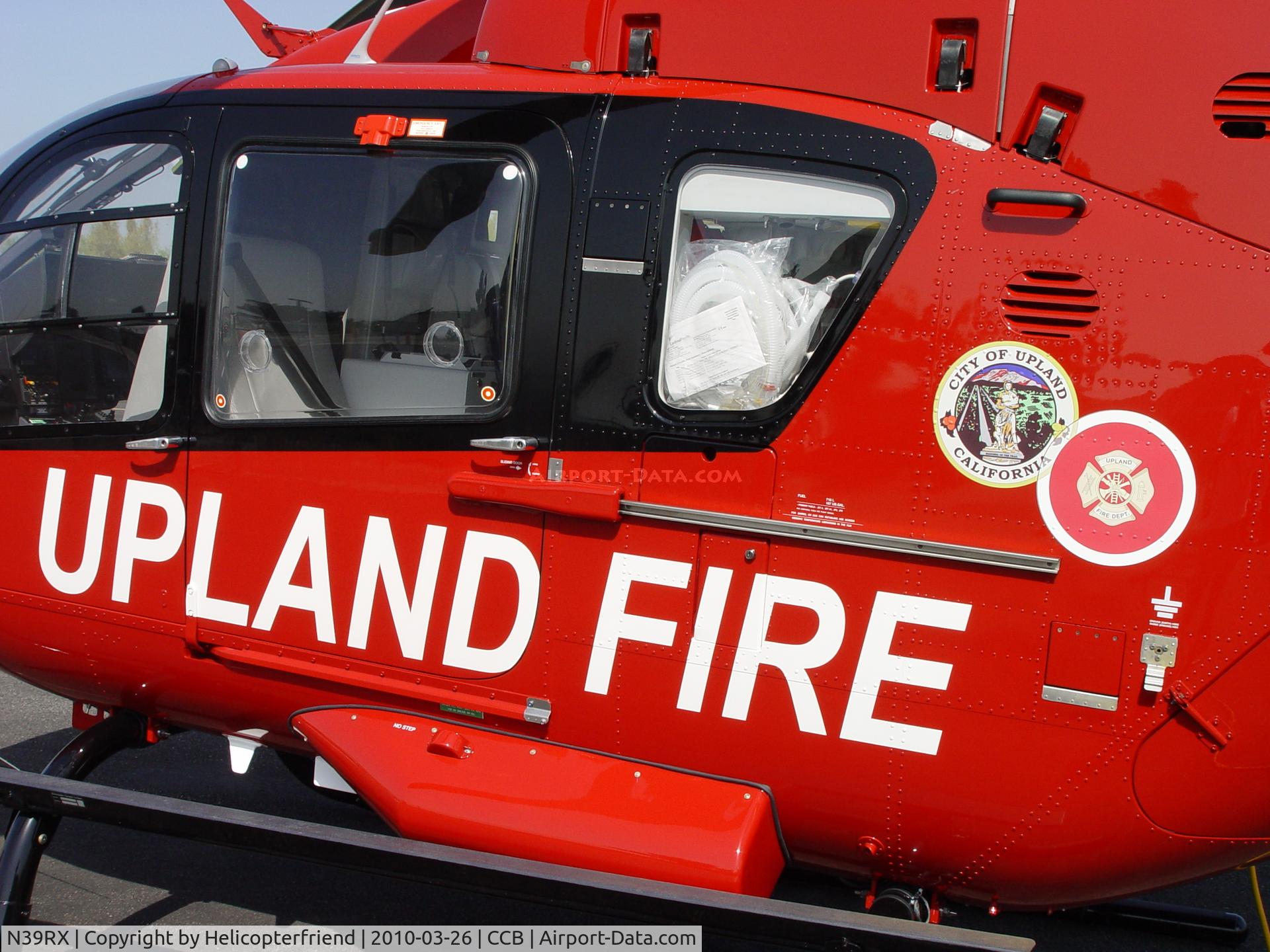 N39RX, 2009 Eurocopter EC-135P-2+ C/N 0850, Parked westside of Cable, waiting to respond