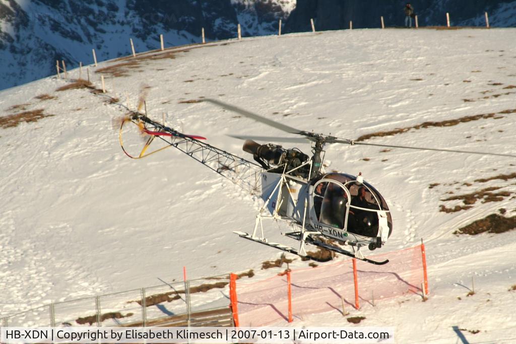 HB-XDN, 1971 Aérospatiale SA-315B Lama C/N 2232, at Lauberhorn