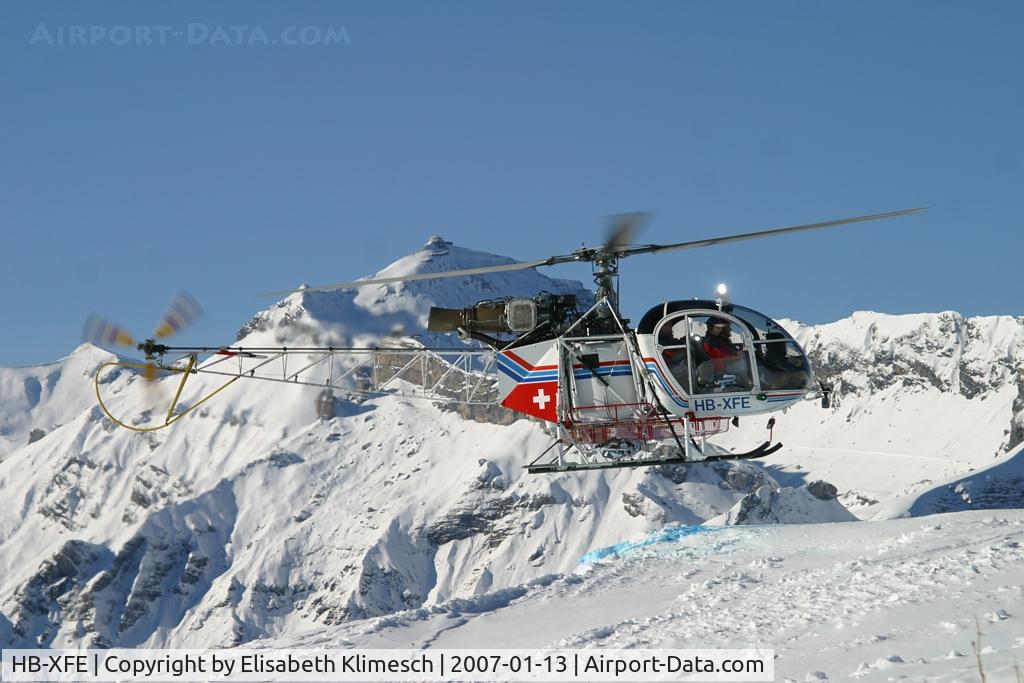 HB-XFE, 1975 Aerospatiale SA-315B Lama C/N 2436, at Lauberhorn