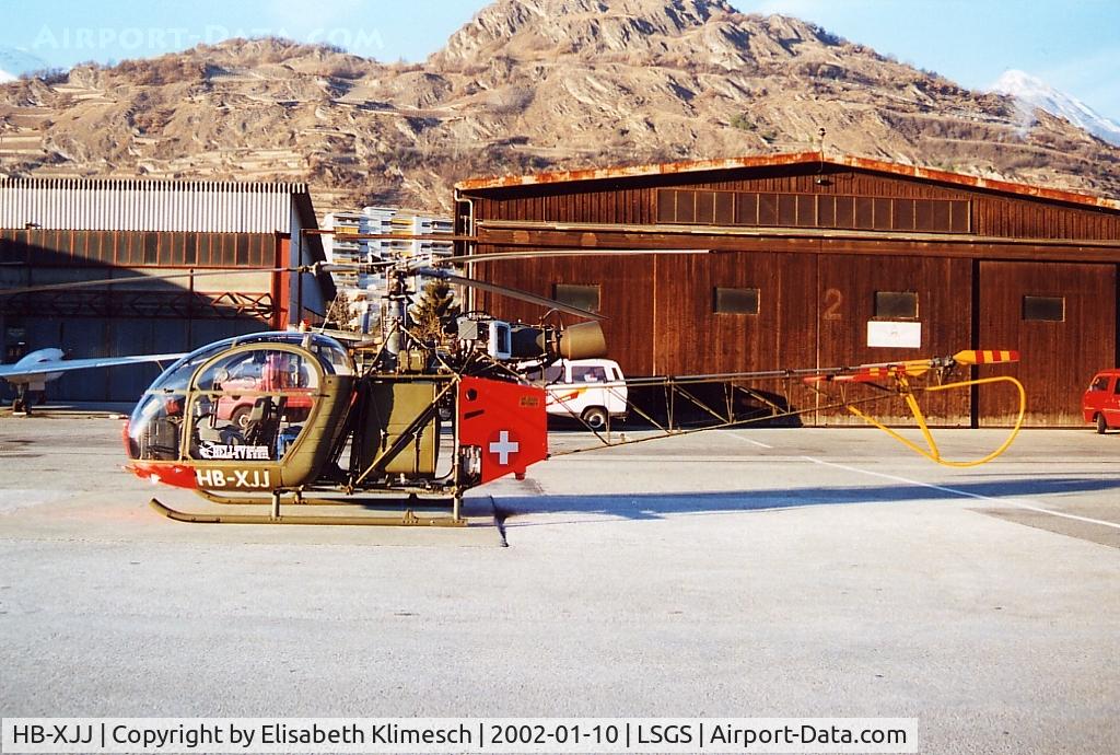 HB-XJJ, 1964 Sud SE-3130 Alouette II C/N 1903, at Sion Airport