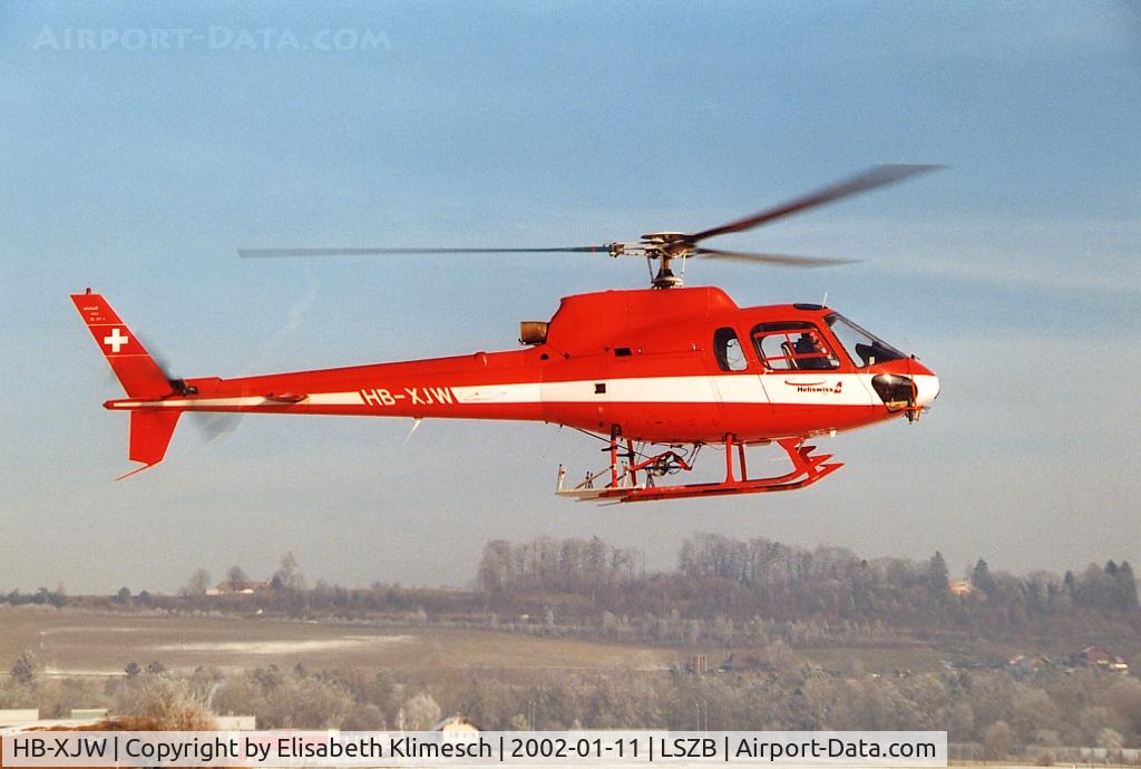 HB-XJW, 1984 Aerospatiale AS-350B Ecureuil C/N 1802, at Bern Airport