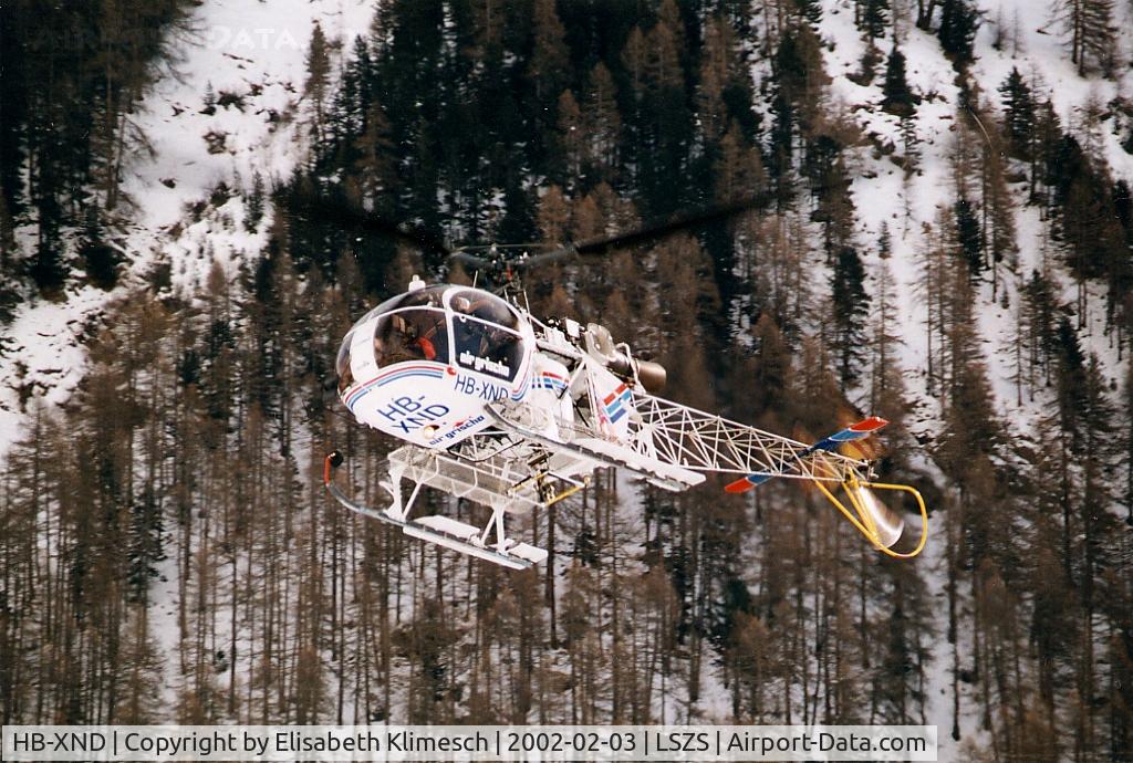 HB-XND, 1982 Aérospatiale SA-315B Lama C/N 2624, at Samedan Airport