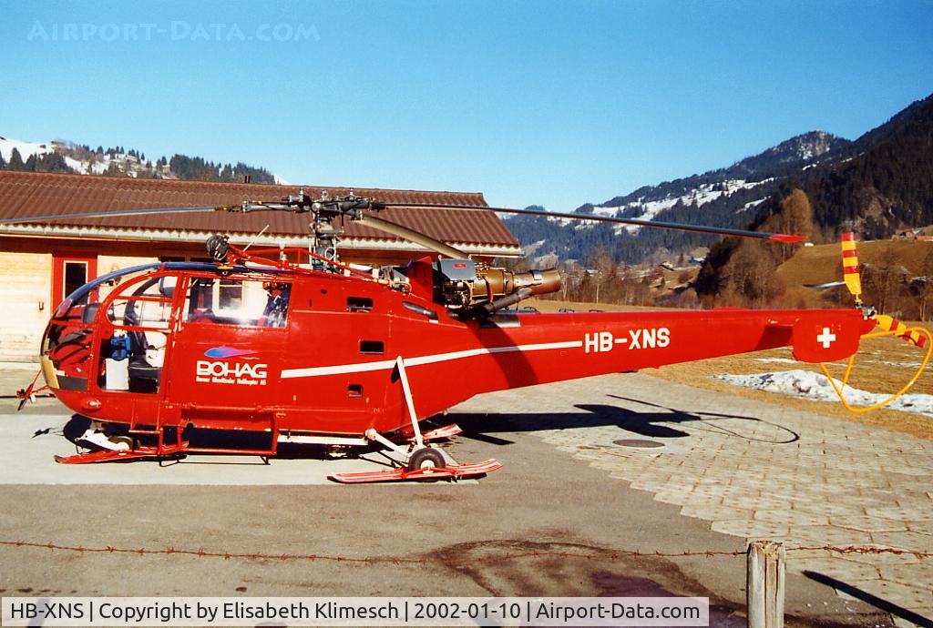 HB-XNS, 1982 Aerospatiale SA-319B Alouette III C/N 2389, at Zweisimmen