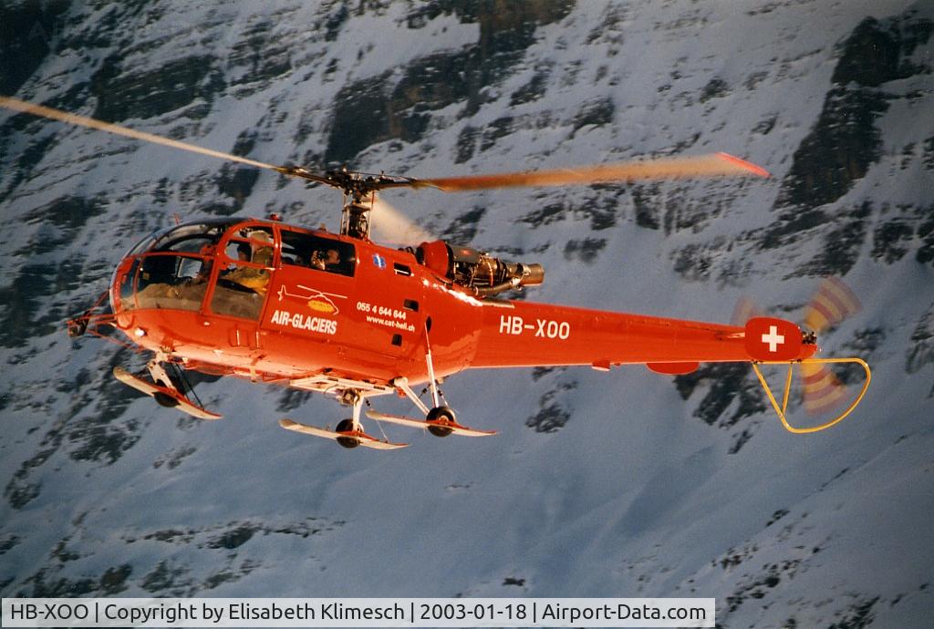 HB-XOO, 1972 Aerospatiale SA-319B Alouette III C/N 1959, at Lauberhorn