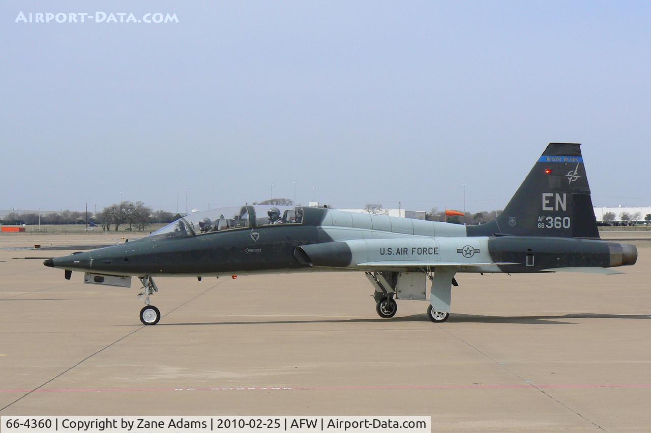 66-4360, 1966 Northrop T-38A Talon C/N N.5991, At Fort Worth Alliance Airport