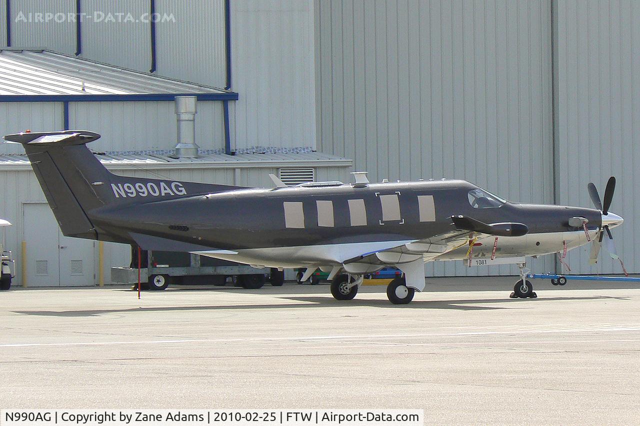 N990AG, Pilatus PC-12/47E C/N 1081, At Fort Worth Meacham Field