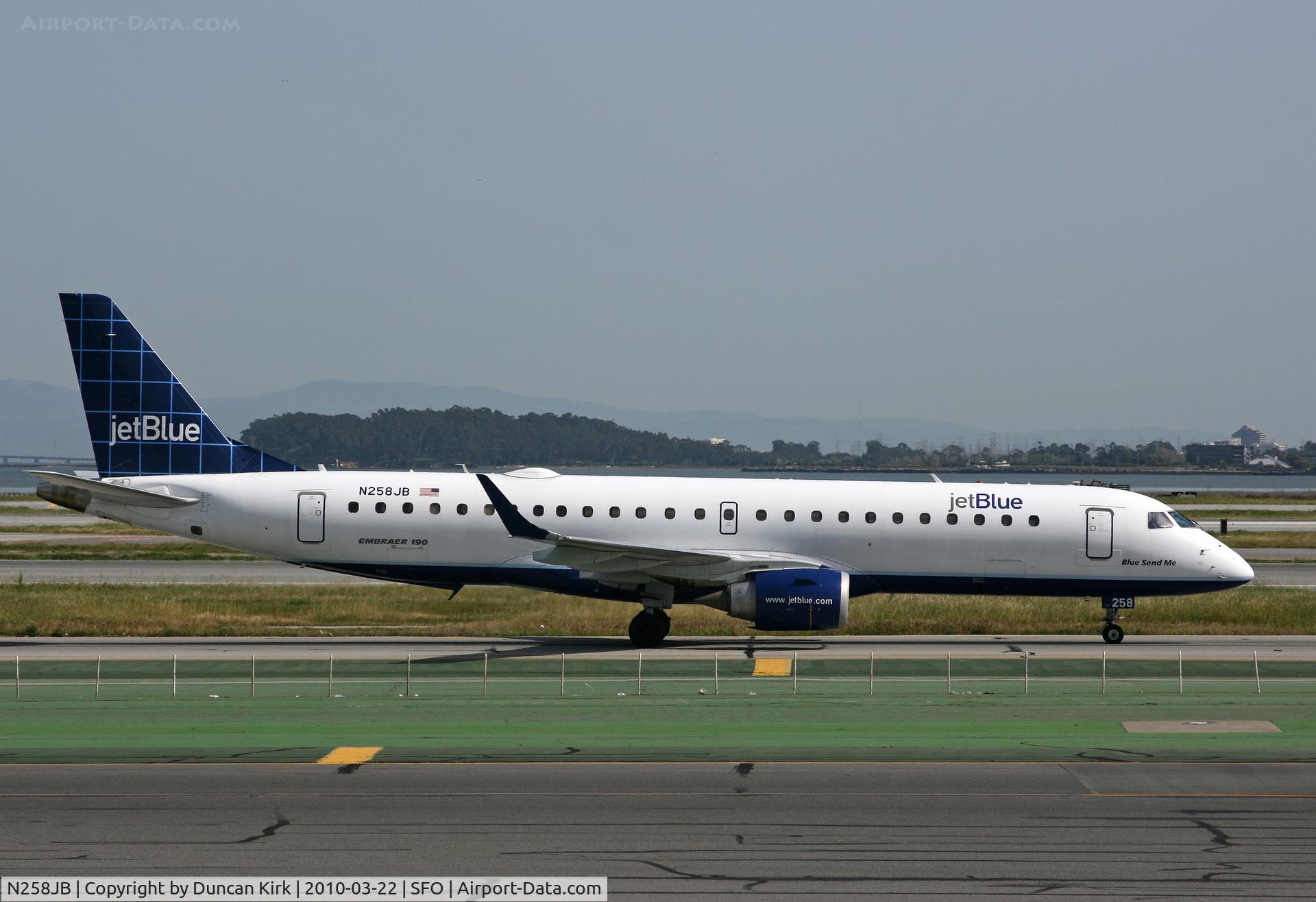 N258JB, 2006 Embraer 190AR (ERJ-190-100IGW) C/N 19000047, Afternoon shot from the terminal