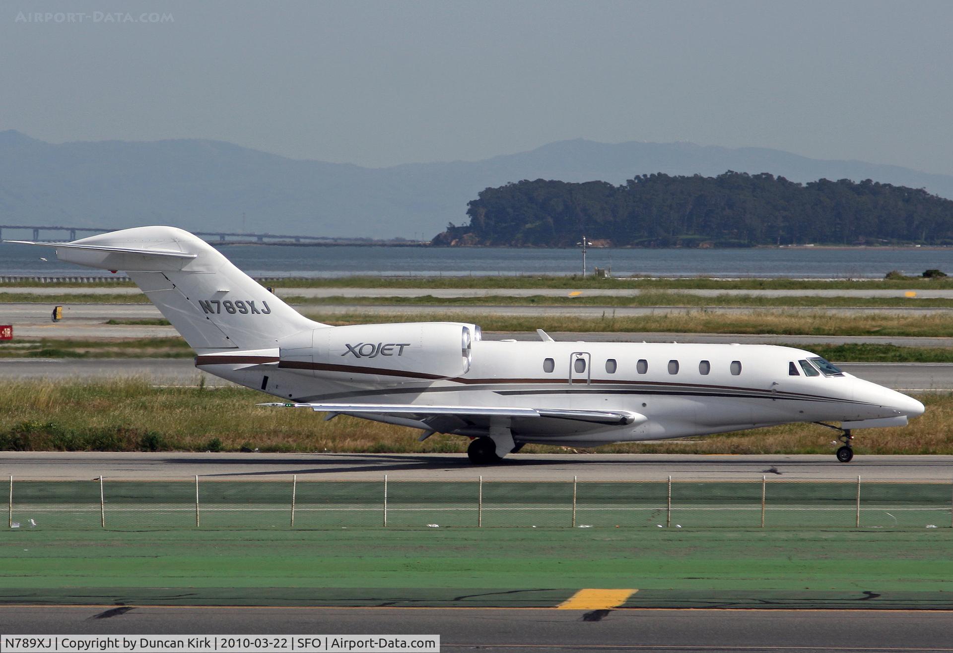 N789XJ, 2008 Cessna 750 Citation X Citation X C/N 750-0289, XO Jet 