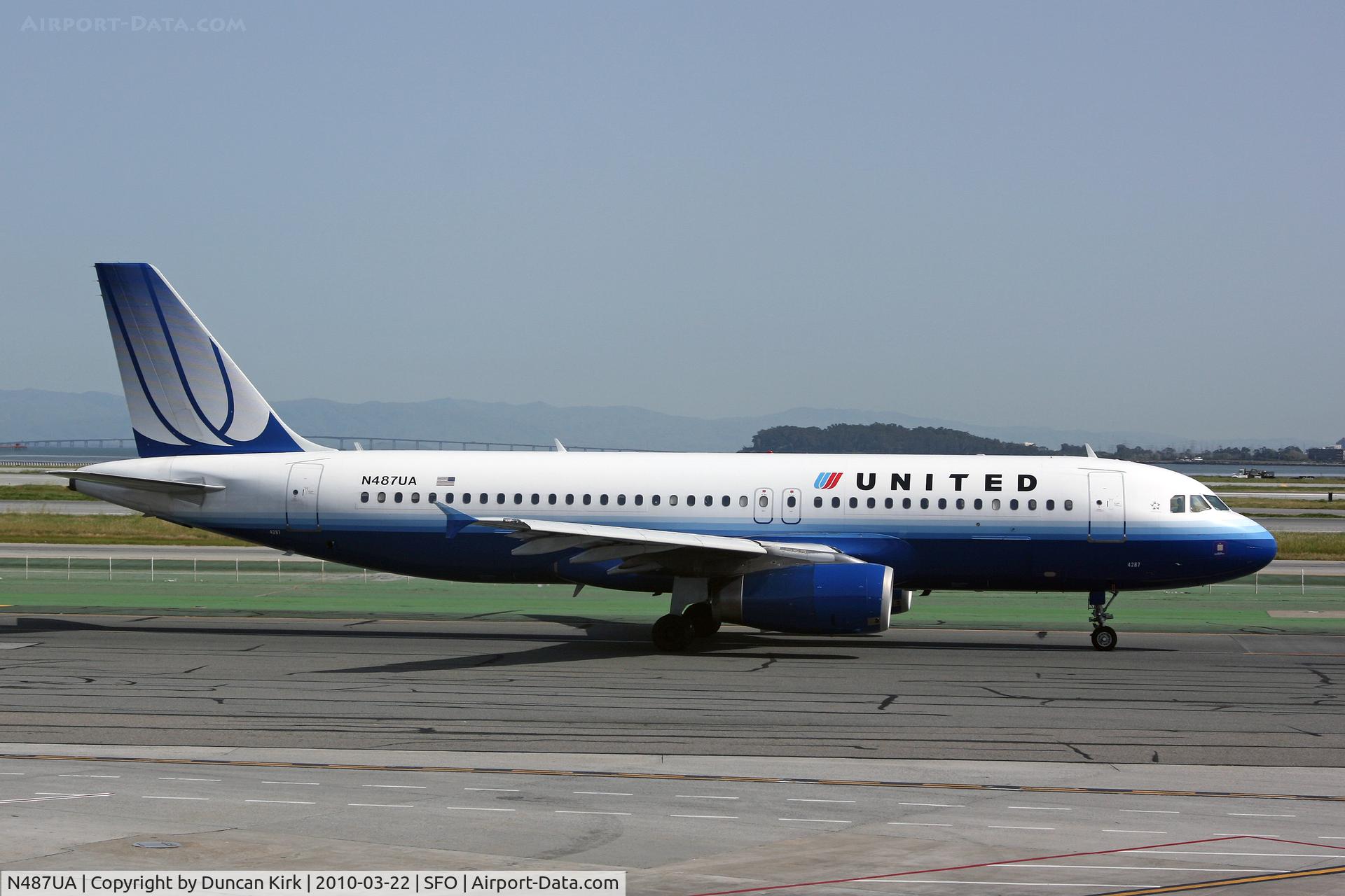 N487UA, 2002 Airbus A320-232 C/N 1669, Most Airbuses now wear the 'new' scheme