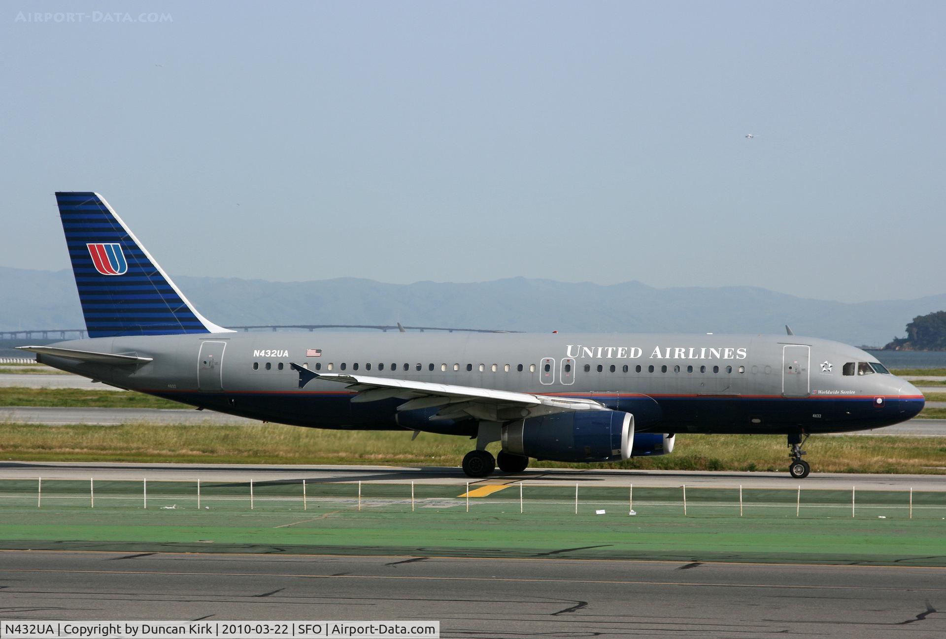 N432UA, 1996 Airbus A320-232 C/N 587, One of only a couple of UA Airbus's seen in old colors
