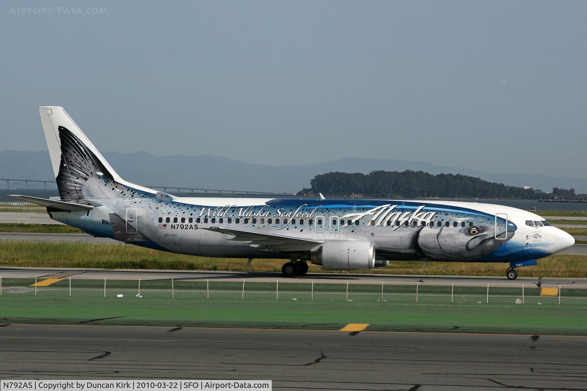 N792AS, 1997 Boeing 737-490 C/N 28887, The Salmon Thirty Salmon