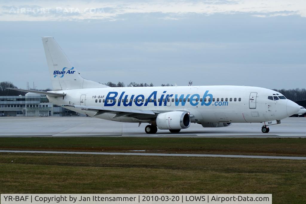 YR-BAF, 1989 Boeing 737-322 C/N 24453, Blue Air.WEB