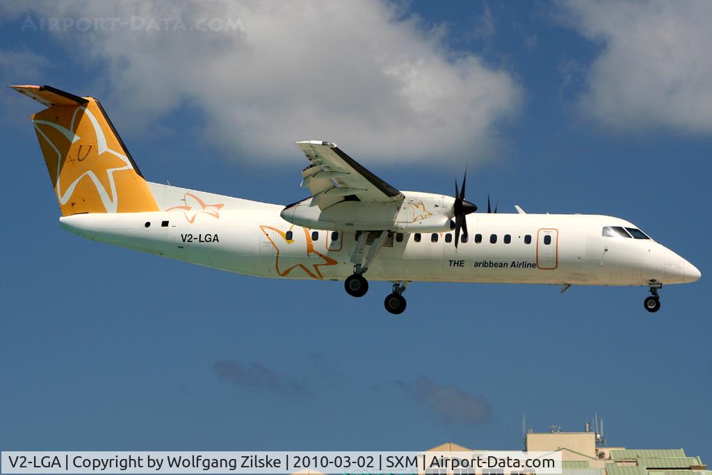 V2-LGA, 1990 De Havilland Canada DHC-8-311 Dash 8 C/N 232, visitor
