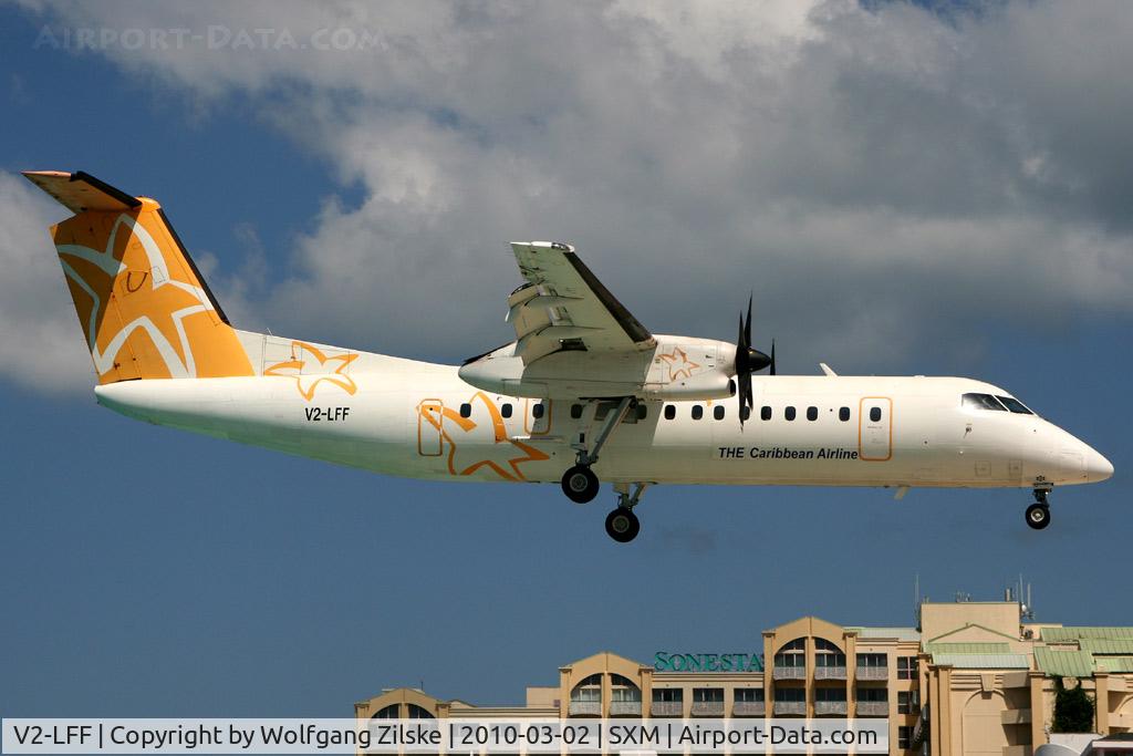 V2-LFF, 1995 De Havilland Canada DHC-8-311B Dash 8 C/N 410, visitor