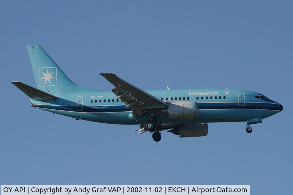 OY-API, 1997 Boeing 737-5L9 C/N 28722, Maersk Air 737-500