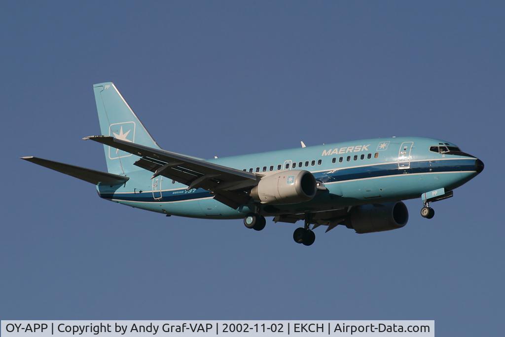 OY-APP, 1998 Boeing 737-5L9 C/N 29234, Maersk Air 737-500