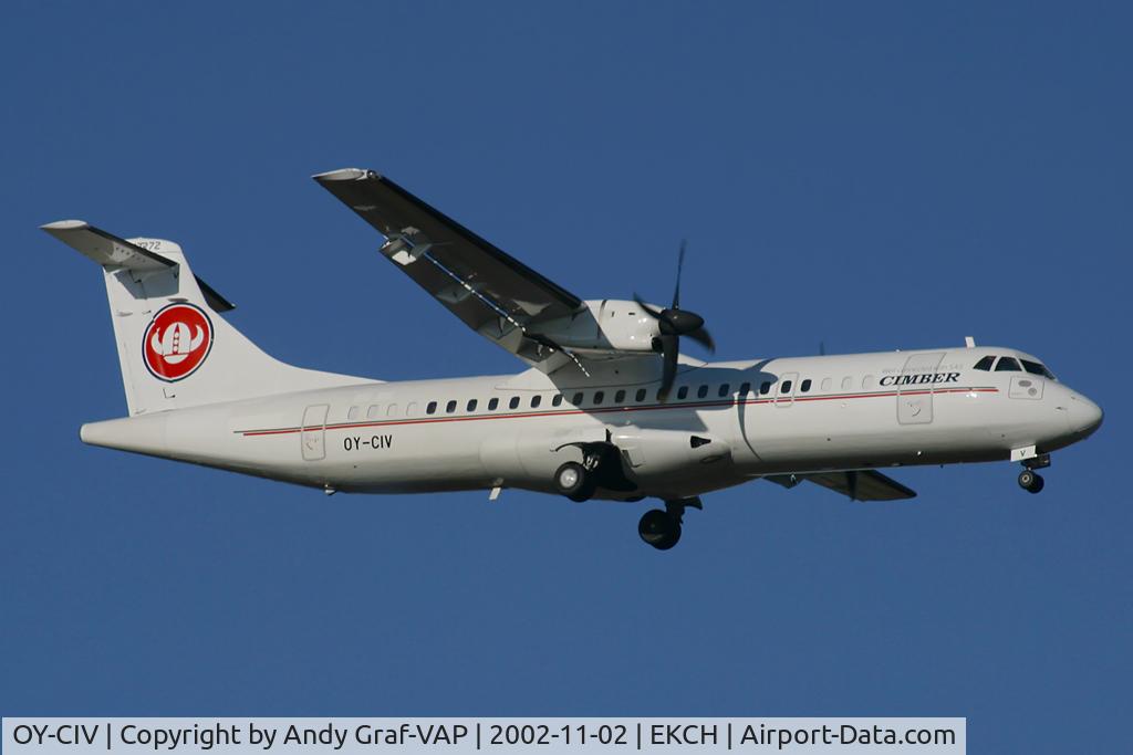 OY-CIV, 1989 ATR 72-211 C/N 150, Cimber Air ATR72