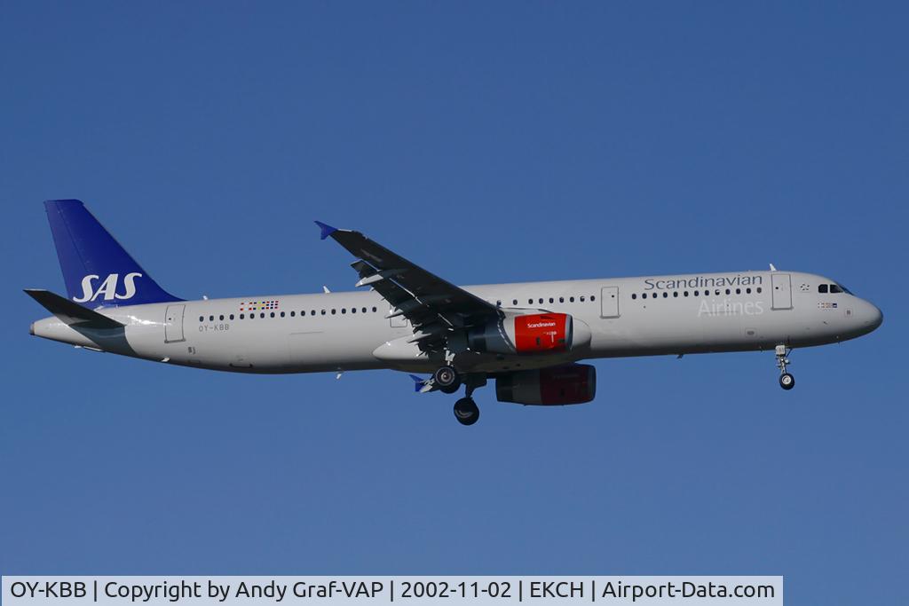 OY-KBB, 2001 Airbus A321-232 C/N 1642, Scandinavian Airlines A321