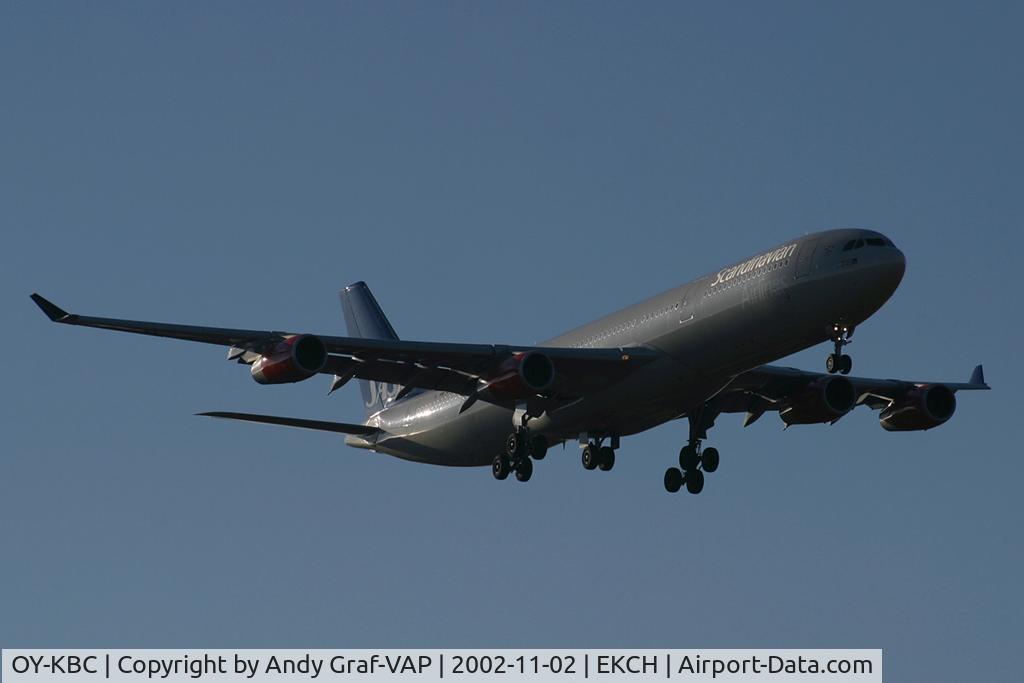 OY-KBC, 2002 Airbus A340-313X C/N 467, Scandinavian Airlines A340-300