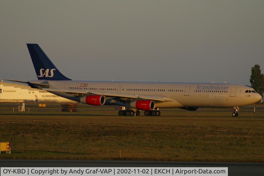 OY-KBD, 2002 Airbus A340-313X C/N 470, Scandinavian Airlines A340-300