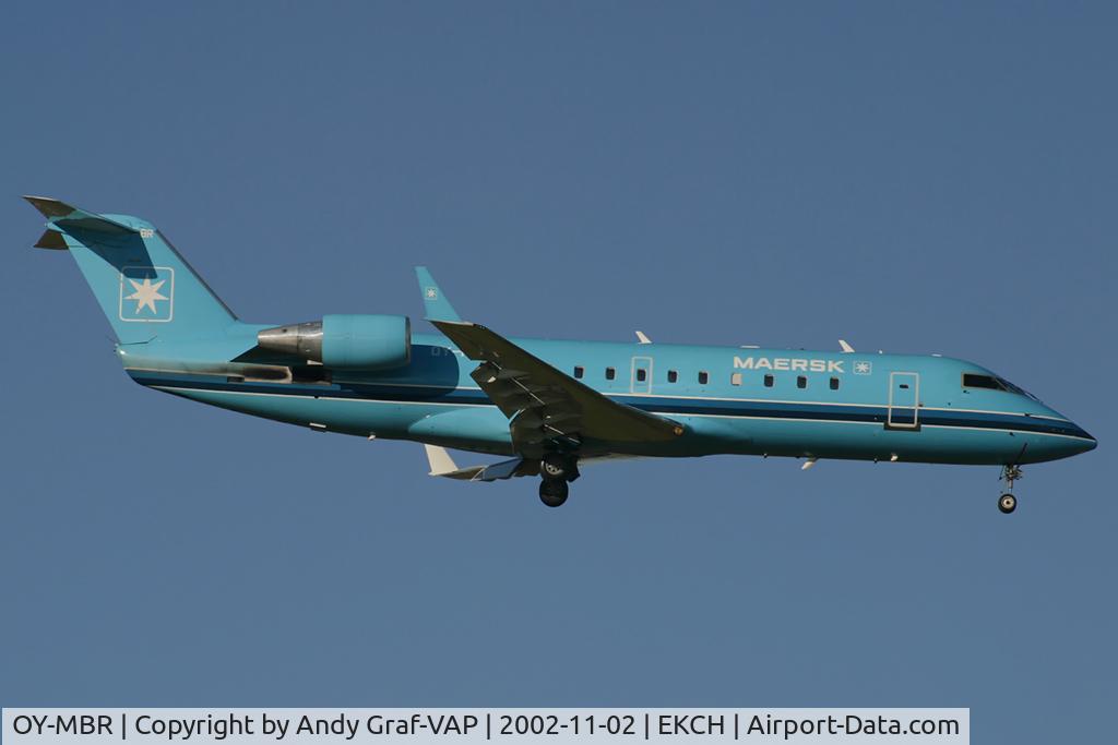 OY-MBR, 1998 Canadair CRJ-200LR (CL-600-2B19) C/N 7248, Maersk Air CRJ