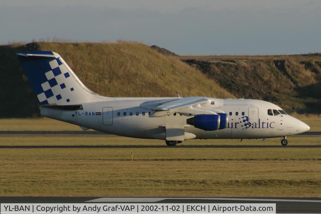 YL-BAN, 1993 British Aerospace Avro 146-RJ70 C/N E1225, Air Baltic Bae146