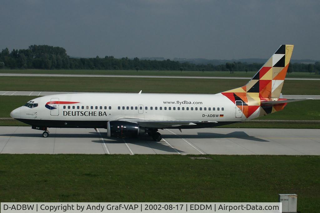 D-ADBW, 1999 Boeing 737-31S C/N 29267, Deutsche BA 737-300