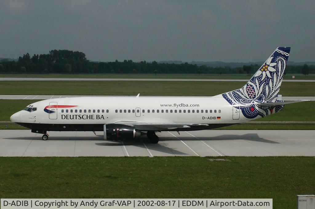 D-ADIB, 1999 Boeing 737-36Q C/N 30334, Deutsche BA 737-300