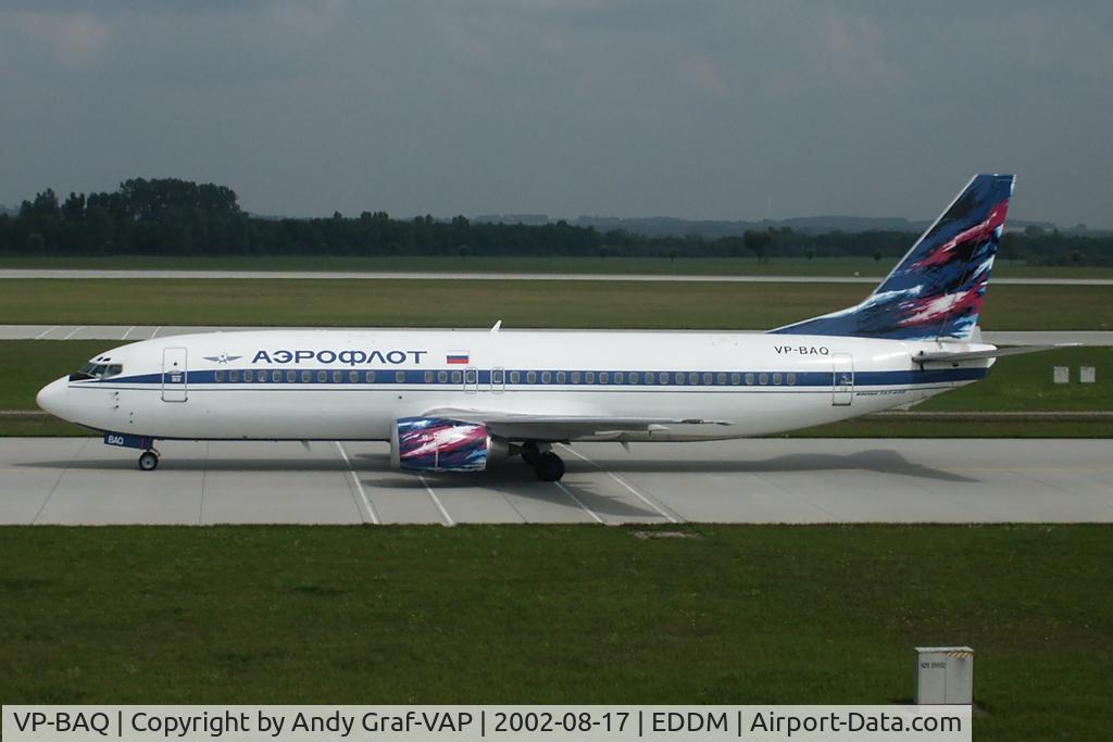 VP-BAQ, 1998 Boeing 737-4M0 C/N 29209, Aeroflot 737-400