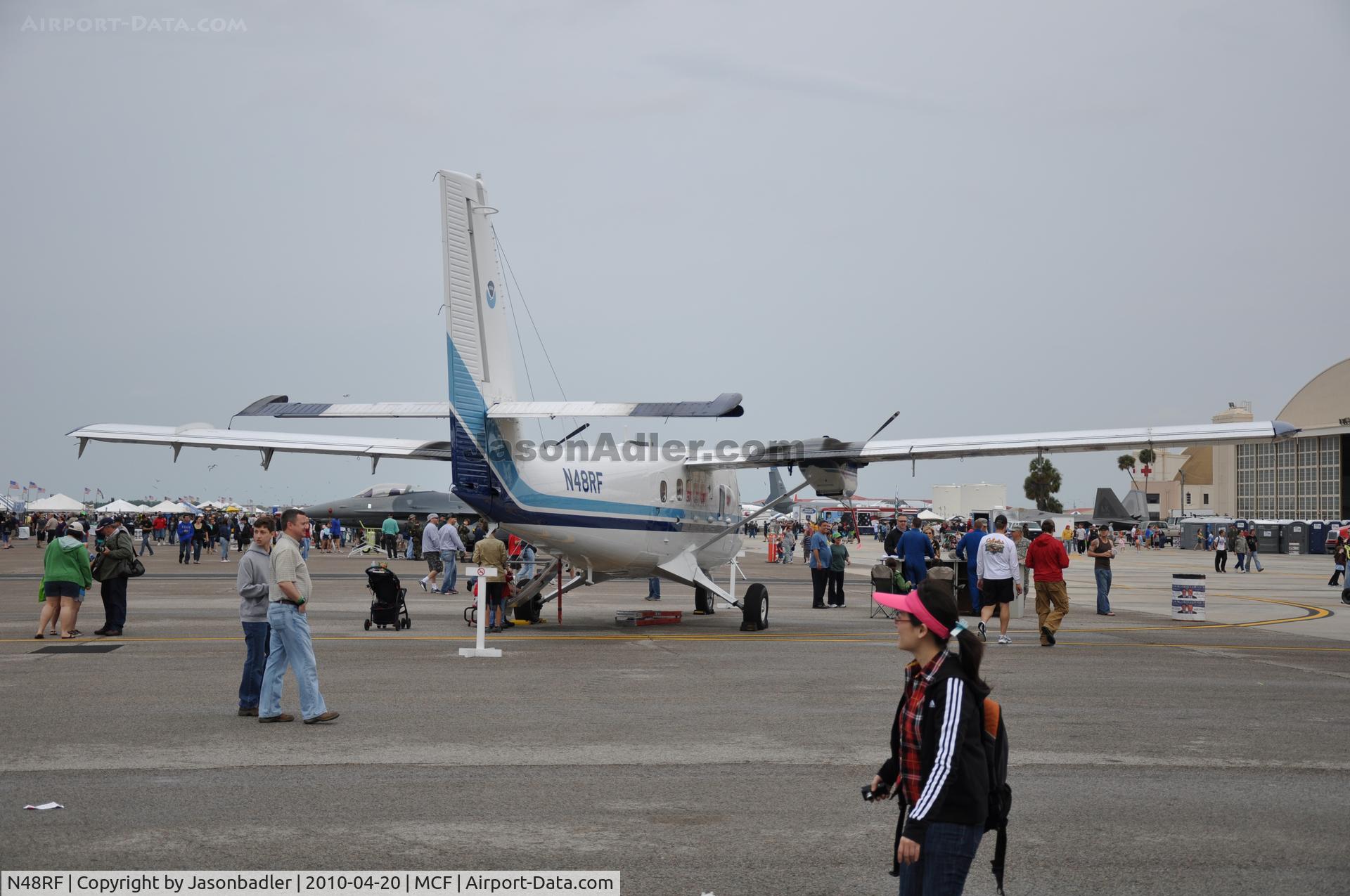 N48RF, 1981 De Havilland Canada DHC-6-310 Twin Otter C/N 740, This is a NOAA aircraft on display at the 2010 MacDill Airfest Airshow in Tampa Florida March 20, 2010.